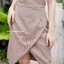 Myra one shoulder dress – สีโอวัลติน [Made by Pastel Time]