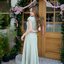Petal Sway Maxi Dress : สีเขียวมัทฉะ
