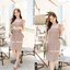 Demi Dress – สีโอวัลติน **มีแต่ 2XL**