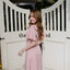 Bellette Bow Shoulder Dress : สีชมพู