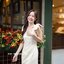 Maggie Double Bow Dress : สีครีม [Made by Pastel Time]