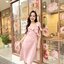 Esme Ruffle Dress : เดรสเว้าไหล่สีชมพู