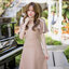 Bellette Bow Shoulder Dress : สีโอวัลติน