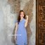 **มีแต่ L ** Zoey Dress - สีฟ้าคราม