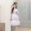 Sassy Midi Dress : Violet Candy โทนสีชมพู-ฟ้า-ม่วง