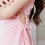 Peony Fang Puff Dress : สีชมพู