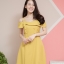 Cutie Botton Dress – สีเหลืองมะนาว