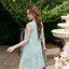 Bow me softly dress : สีเขียว
