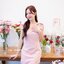 Maggie Double Bow Dress : สีชมพู [Made by Pastel Time]