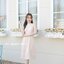 Milly Back Bow Dress : สีครีม
