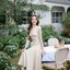 Petal Sway Maxi Dress : สีครีม
