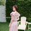 Princess Lace Midi Dress : สีชมพู