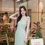 Maggie Double Bow Dress : สีเขียวมัทฉะ [Made by Pastel Time]