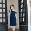 Melany Off-Shoulder Dress - สีกรม**มีแต่XL**