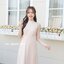 Milly Back Bow Dress : สีครีม