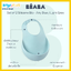 BEABA กันเปื้อนซิลิโคน Set of 2 Silicone Bibs - Frosty Green / Light Grey