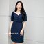 Berenice Dress : สีกรม
