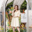 Evie Organza Puff Dress เดรสแขนพัฟ: สีเหลืองพาสเทล [Made by Pastel Time]