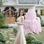 Petal Sway Maxi Dress : สีครีม