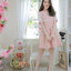 Ruffle Line on Nudy Pink Dress