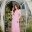 Fay Off-Shoulder Maxi Dress – Blush Pink สีชมพู