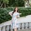 Sassy Painting Midi Dress : Sweet Pastel ลายสีพาสเทล