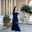 Nella Ruffle Shoulder Dress - สีกรม **มีแต่s**