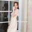 Dear Darling Midi Dress - สีครีม