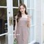 Demi Dress – สีโอวัลติน **มีแต่ 2XL**