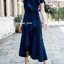 Nella Ruffle Shoulder Dress - สีกรม **มีแต่s**