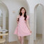 Peony Fang Puff Dress : สีชมพู