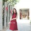Milly Back Bow Dress : สีแดงเลือดหมู