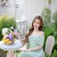 Charming Off-Shoulder Midi Dress : สีเขียว [Made by Pastel Time]