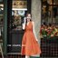Aubrey Midi Dress : สีส้มอิฐ [Made by Pastel Time]