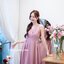 Aubrey Midi Dress : สีชมพูกลีบบัว [Made by Pastel Time]