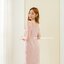 Milada Open Shoulder Dress – สีชมพู