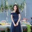 Celestes Maxi Dress – Midnight Blue : สีกรม