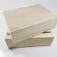 งานดิบกล่องไม้สนฝาครอบขนาด 13x18x6cm
