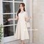 Dear Darling Midi Dress - สีครีม