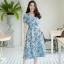 La Ana Floral Maxi Dress – สีฟ้า