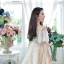 Tiny Blossom Jumper Dress : เอี๊ยมกระโปรงลายดอกไม้ **Made by Pastel Time**