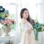 Tiny Blossom Jumper Dress : เอี๊ยมกระโปรงลายดอกไม้ **Made by Pastel Time**
