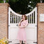 Esme Ruffle Dress : เดรสเว้าไหล่สีชมพู