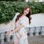 Sassy Painting Midi Dress : Earth Tone ลายสีเอิร์ธโทน