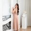 Julia one shoulder maxi dress: สีโอวัลติน