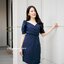 Berenice Dress : สีกรม