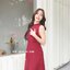 Milly Back Bow Dress : สีแดงเลือดหมู