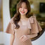 Bellette Bow Shoulder Dress : สีโอวัลติน