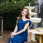 Amour Dress : สีกรม (โบว์ผูกได้หลายแบบ)