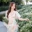 Sassy Painting Midi Dress : Earth Tone ลายสีเอิร์ธโทน